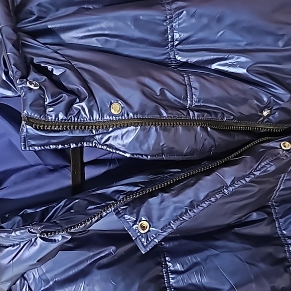 Parka Metalic Blue Jacket - Picture 2 of 6
